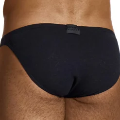 Slip Low Cut en Lin Noir