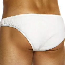 Slip Low Cut Fourrure Blanc