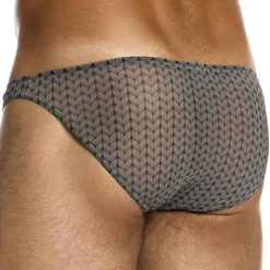 Slip Low Cut Illusion Noir