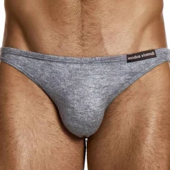 Slip Low Cut Mohair Gris Chiné