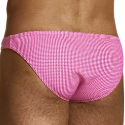 Slip Low Cut Pied de Coq Fuchsia