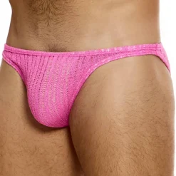 Slip Low Cut Striped Crochet Rose