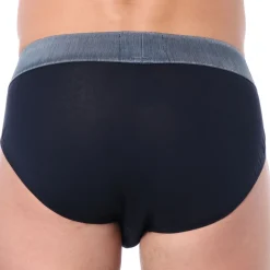 Slip Megalogo Coton Bleu Marine