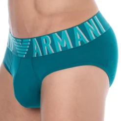 Slip Megalogo Coton Bleu Paon