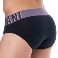 Slip Megalogo Coton Marine