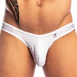 Slip Micro Plissé Blanc