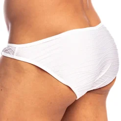 Slip Micro Plissé Blanc