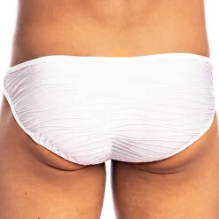 Slip Micro Plissé Blanc