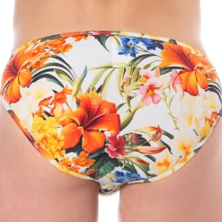 Slip Microfibre Tropical Summer Blanc