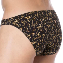 Slip Mini Coton Baroque Noir