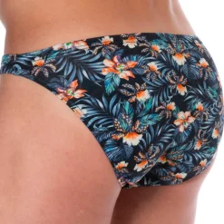 Slip Mini Coton Floral Bleu Marine