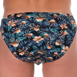 Slip Mini Coton Floral Bleu Marine