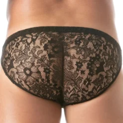 Slip Mini en Dentelle Noir