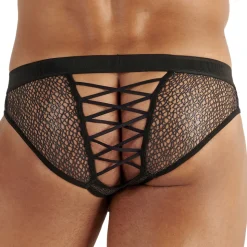 Slip Mini Mesh Night Universe Noir