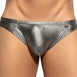 Slip Métallique Art Déco Argenté