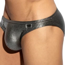 Slip Métallique Art Déco Argenté