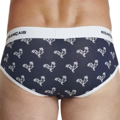 Slip Origami Coq Bleu Marine - Blanc