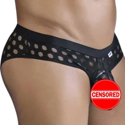 Slip Polka Mesh Noir