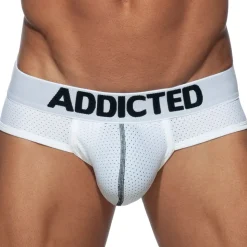 Slip Push Up Mesh Blanc