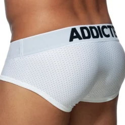 Slip Push Up Mesh Blanc