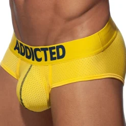 Slip Push Up Mesh Jaune