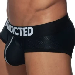 Slip Push Up Mesh Noir