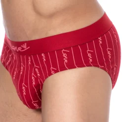 Slip Saint-Valentin Imprimé Rouge