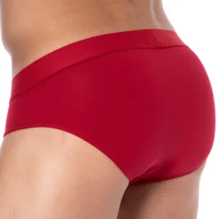 Slip Saint-Valentin Uni Rouge