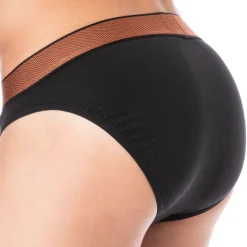 Slip Shiny Logoband Coton Noir