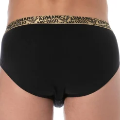 Slip Shiny Logoband Coton Noir