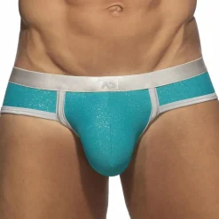 Slip Shiny Piqué Swimderwear Turquoise
