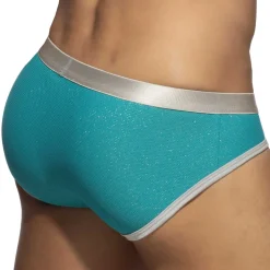 Slip Shiny Piqué Swimderwear Turquoise