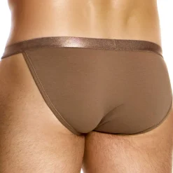 Slip Tanga Antibactérien Chair Foncée
