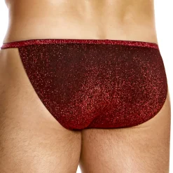 Slip Tanga Glitter Rouge