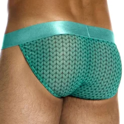 Slip Tanga Illusion Vert
