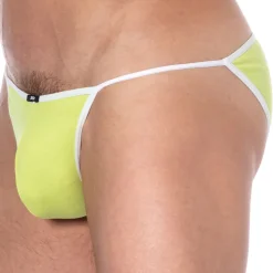 Slip Tanga Mini Coton Jaune