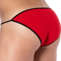 Slip Tanga Mini Coton Rouge