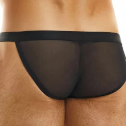 Slip Tanga Muslin Noir