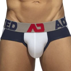 Slip Trey Coton Blanc - Marine