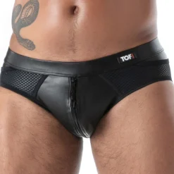 Slip Zippé Kinky Noir