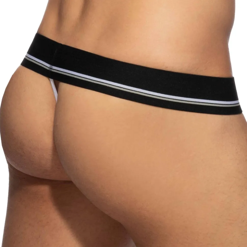 String Basic Colors Coton Noir - Blanc