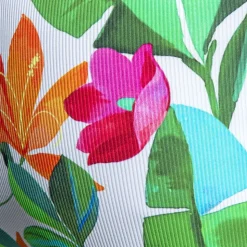 String Bold Flowers Blanc