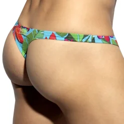 String Bold Flowers Turquoise