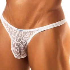 String Capri Dentelle Blanche