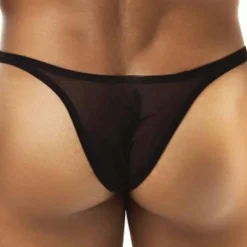 String Capri Mesh Noir