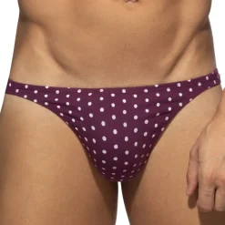 String Cum Dots Aubergine