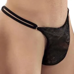 String Dentelle Double Ficelle Noir