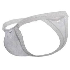 String Double Dentelle Gris