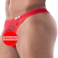 String en Dentelle Fluide Rouge
