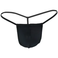 String Ficelle Coulissant Noir